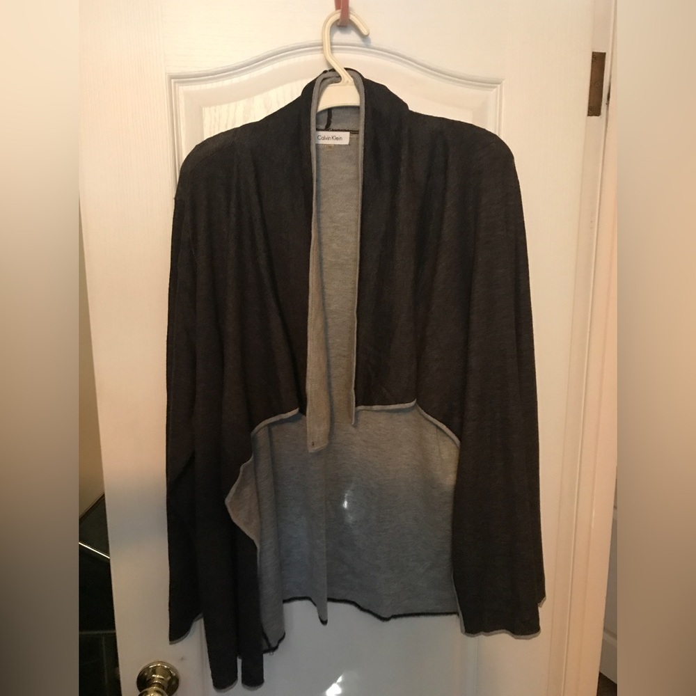 Women's Grey Sweater Cape by Calvin Klein Size 1X